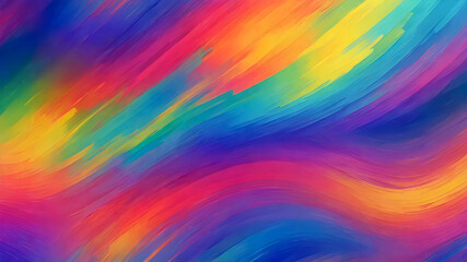 Wall Mural - bright holographic abstract rainbow background.