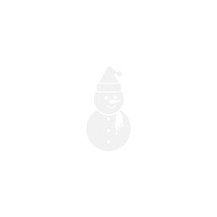 Wall Mural - Christmas snowman icon isolated on transparent background