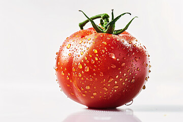Wall Mural - a tomato with water droplets on it