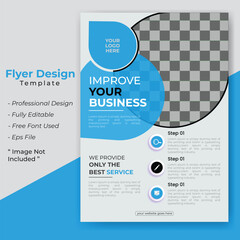 Wall Mural - Creative business flyer template