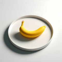 banana on a plate