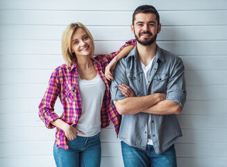 Wall Mural - Happy couple