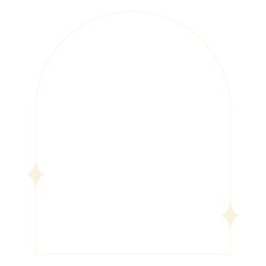 Poster - Minimal arch png shape, frame, transparent background