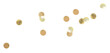© Rawpixel.com - Png golden metallic round paper flecks scattered, transparent background