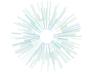 Color abstract vector background. Straight color thin symmetrical lines isolated on white background-