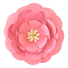 Sticker - Pink peony png paper craft