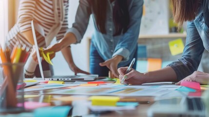 Wall Mural - the collaborative office meeting