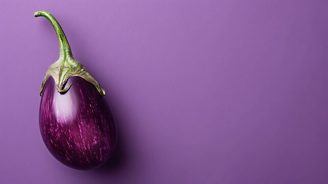 eggplant on a purple background