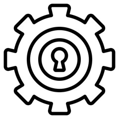 Sticker - Perfect design icon of security setting

