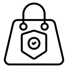 Poster - An icon design of secure shopping

