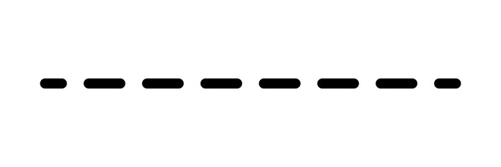 Straight dotted line png, doodle image, transparent background