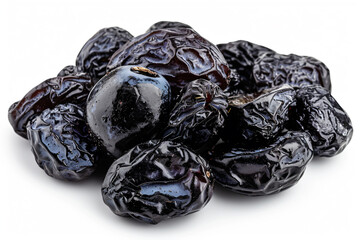Wall Mural - a pile of dried prunes on a white surface