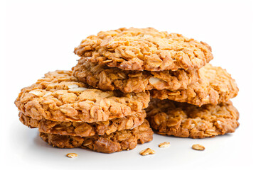 Wall Mural - a stack of cookies with oats on top