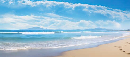 Aufkleber - Sea beach. Creative banner. Copyspace image