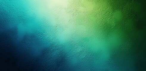 Wall Mural - Teal and Blue Gradient Background with Soft Textured Glow and Grainy Effect for Design Use