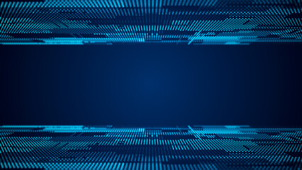 Wall Mural - Abstract technological background. Digital information. The concept of big data. 3d rendering.