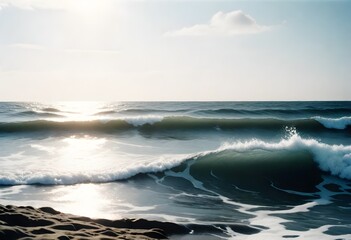 Wall Mural - sea ​​water waves photo