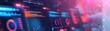 © Sodapeaw - Futuristic data analytics dashboard with vibrant neon colors displaying charts, graphs, and key metrics in a high-tech environment.
