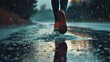 © tanibond - Runnig sport lifestyle background illustration generated by ai.