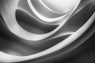 Wall Mural - A black and white  of a wave with a white background