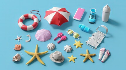 3d designed holiday icons