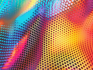 Wall Mural - Vibrant halftone backgrounds for design