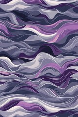 Wall Mural - Modern Purple Wave Soccer Jersey Sublimation Design | Elegant Sportswear Pattern for Team Uniforms