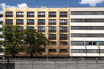 Wall Mural - Street view and building architecture in Munich, Germany