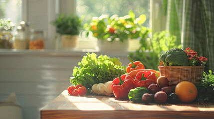 Canvas Print - Fresh Organic Produce Showcasing Quality and Freshness  