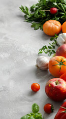 Canvas Print - Fresh Organic Produce Showcasing Quality and Freshness  