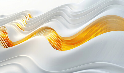 Digital white wave curve sculpture abstract graphic poster web page PPT background