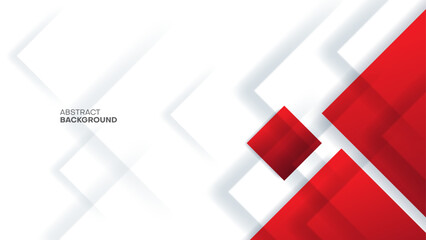 Wall Mural - red and white background with diagonal square pattern. great for poster, banner, business presentation, journal report cover.