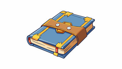 Wall Mural - A ripped book cover being taped back together preserving its appearance and keeping its pages protected.. Cartoon Vector.