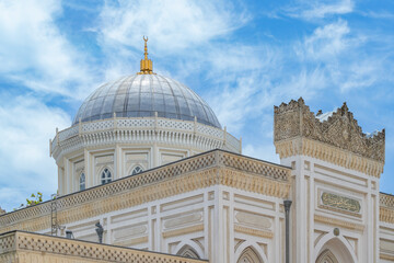 Wall Mural - View of the Yıldız Mosque from the garden on a sunny day. Yildiz mosque. 