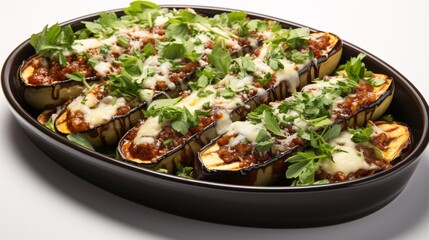 Wall Mural - armigiana di melanzane baked eggplant italy dish