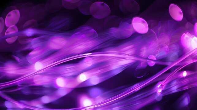 Purple infrared light pulses emitted by remote control LED create a blurred abstract background when captured by digital camera