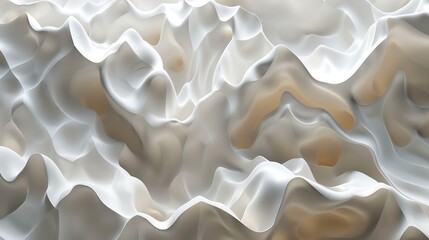 Wall Mural - abstract white 3D background with cascading