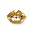 © Digital Waves - close up of gold lips