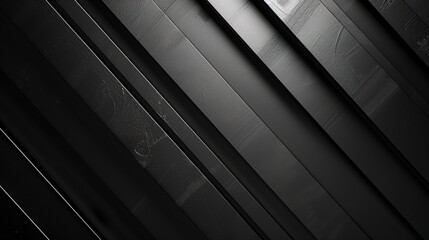 Canvas Print - black background with glossy black-on-black stripes