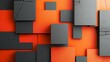 © Arbystudio - Modern grey background with minimalist orange and red design