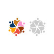 © WellnessSisters - COLORFUL PEOPLE TOGETHER TEAMWORK CROWD UNION COMPANY EMPLOYERS TOGETHER SIGN SYMBOL LOGO