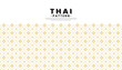 © shamanviiii - Seamless golden Thai pattern on a white background. The concept of traditional Thai cultural patterns. Flat style design. Vector illustration.