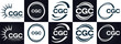 © MdRakibul - CGC logo. C G C design. White CGC letter. CGC, C G C letter logo design. C G C letter logo design in FIVE, FOUR, THREE, style. letter logo set in one artboard. C G C letter logo vector design.