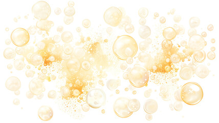 Aufkleber - Soap foam, colorful bubbles isolated on white