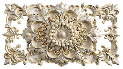 wall plaster decor 3d isolated on a background