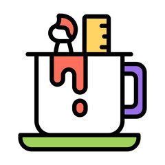 Sticker - Modern design icon of tea
