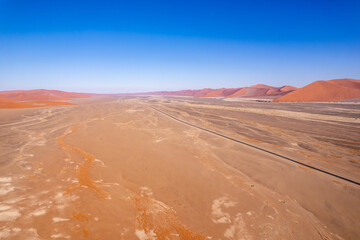 Wall Mural - the world's largest sand dunes in Namibia, , Dune 45 drone photo