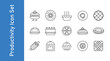 © RH Creative Design  - Kouign amann icon set with Vector collections.