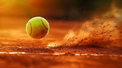 tennis ball on a tennis court
