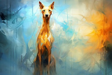 Canvas Print - A mysterious and elusive shape-shifter, able to assume the form of any creature they encounter. - Generative AI